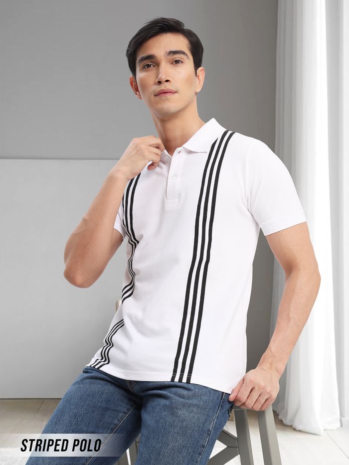 Striped polo clearance t shirts online