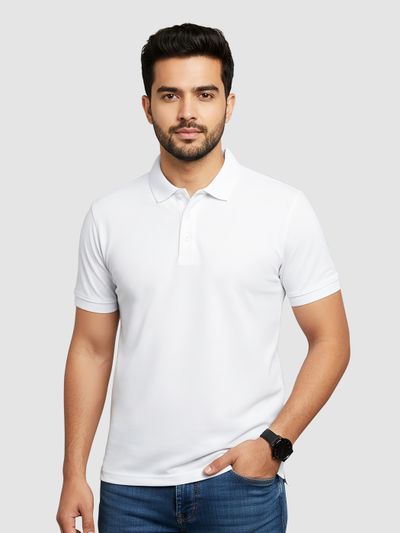 Classic White Polo T-shirt polo t shirts men,