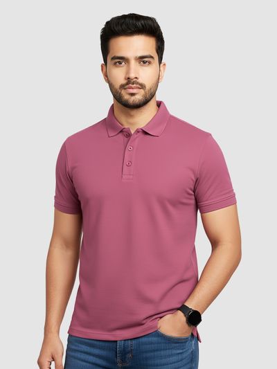 Mauve Polo T-shirt Shop Mens Polo T-shirt for men,