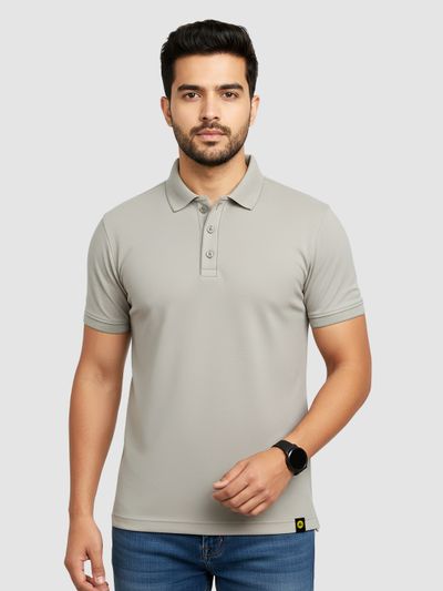 Thunder Grey Polo T-shirt beyoung polo t shirt,
