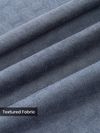 Teal Blue Check Jacquard Textured Polo T-Shirt