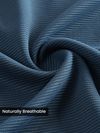 Navy Piping Textured Polo T-Shirt