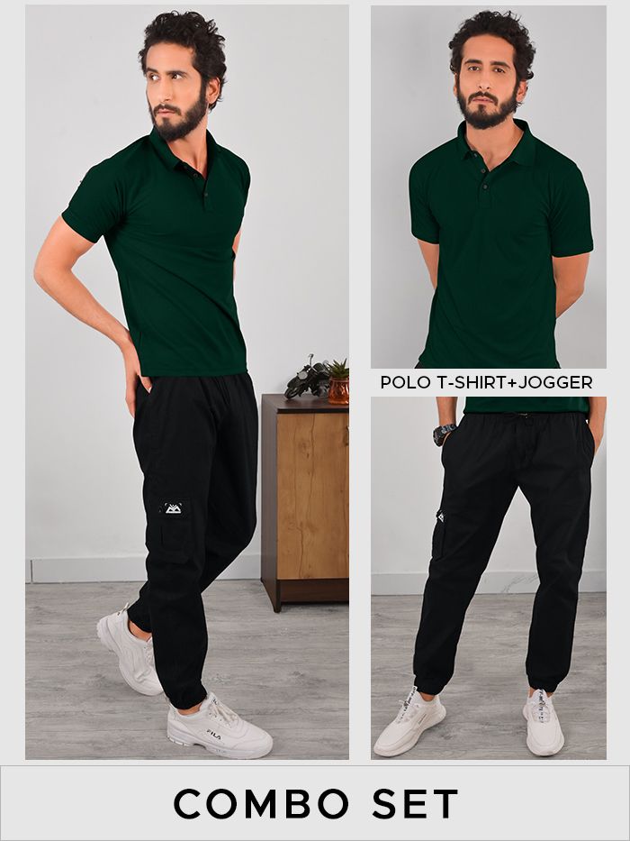 Polo T-shirt + Jogger Combo Set