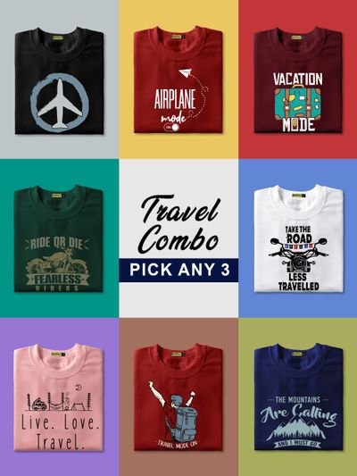 Buy Printed T-shirts Combo Online in India
