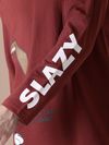 Brown Printed Full Sleeve Oversized T-shirt for Men