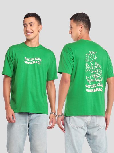 Coffee Club Supremacy Oversized T-shirt for Men, 