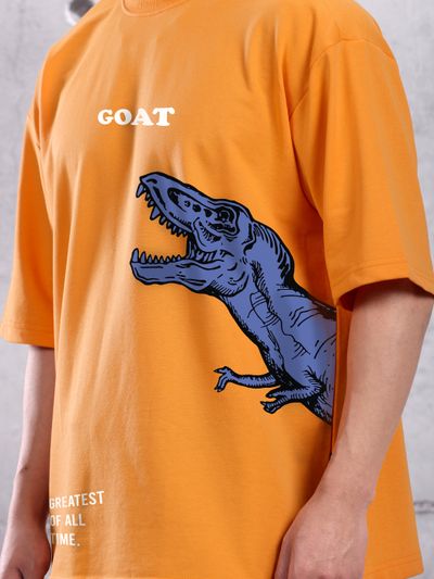 G.O.A.T Printed Oversized T-Shirt For Men