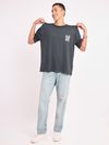 Good Times Printed Oversized T-shirt for Men
