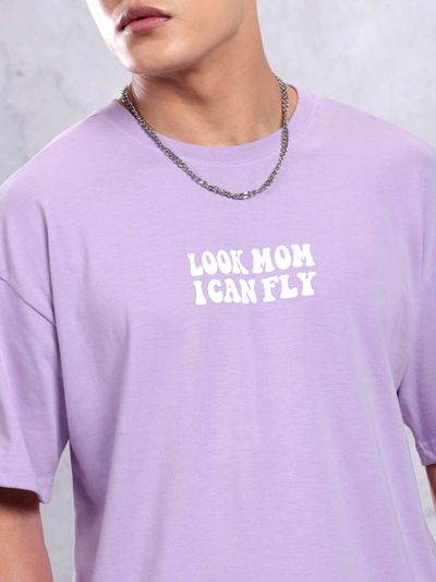 I Can Fly Printed Oversized T-shirt for Men
