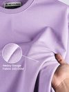 Lilac Plain Oversized T-shirt for Men