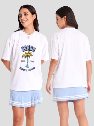 Mambo Printed Oversized T-shirt for Women