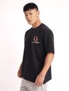 No Humanity Printed Oversized T-shirt for Men