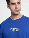 Psych Printed Oversized T-shirt for Men