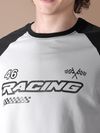 Racing Raglan Oversized T-shirt for Men