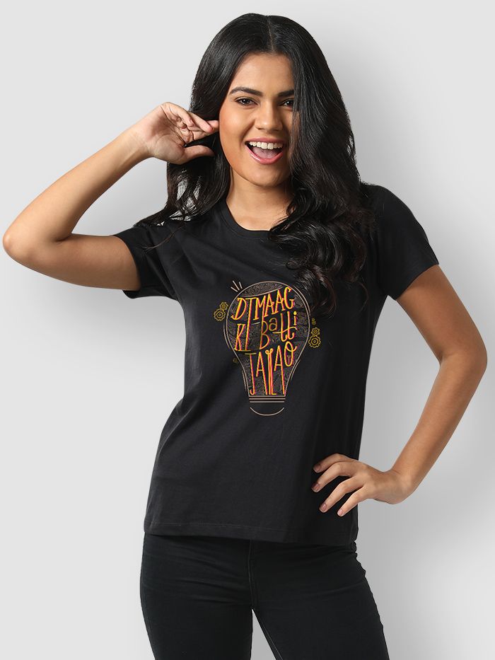 Black shirt sale womens online india