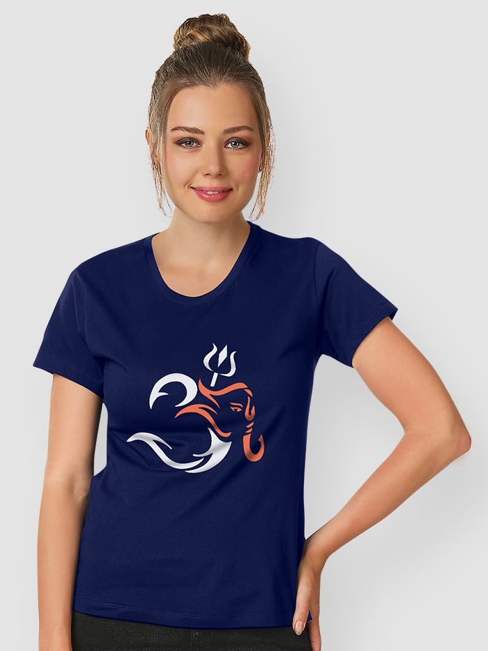 Ganesh printed t shirt on sale