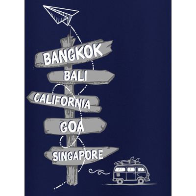 Directions Travel T-shirt for Men Directions Travel T-shirt for Men