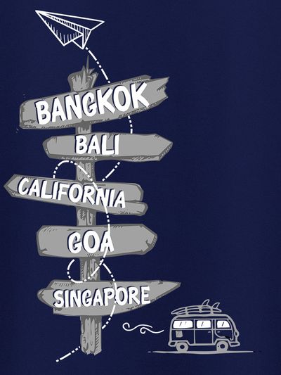 Directions Travel T-shirt for Men