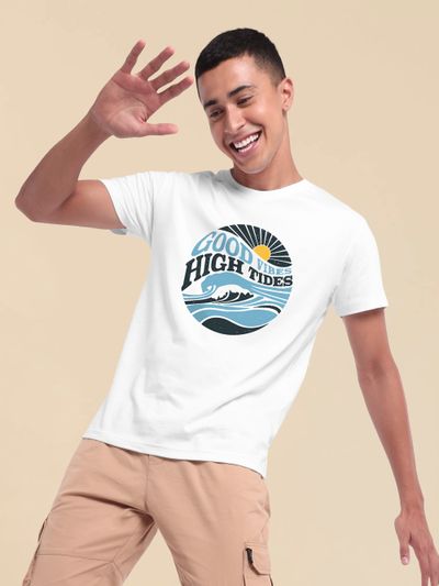 White T shirt for Men Buy White T shirts Online Beyoung