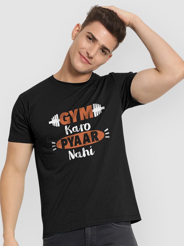 Gym Nahin Men's T-shirt Online in India
