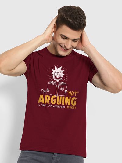 ødemark Zeal Shinkan Buy I'M Not Arguing T shirt for Men Online in India -Beyoung