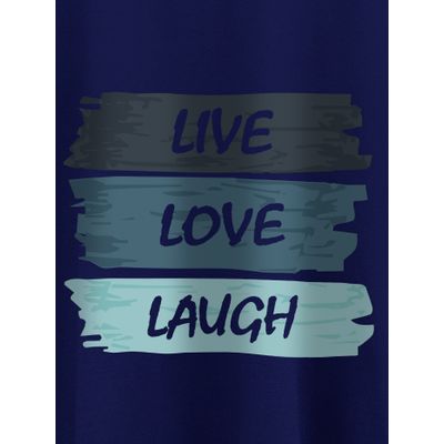 Live Love Laugh Printed T-shirt for Men Printed Mens T shirts
