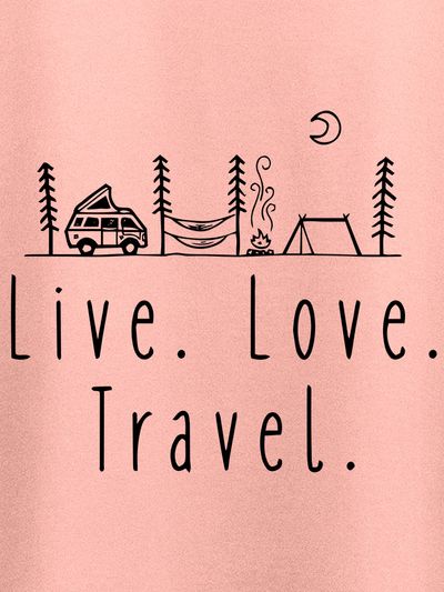 Live Love Travel T-shirt for Men Live Love Travel T-shirt for Men