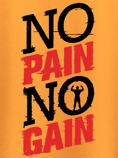 No Pain No Gain graphic tees