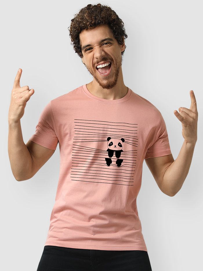 Peeping panda t shirt Clearance