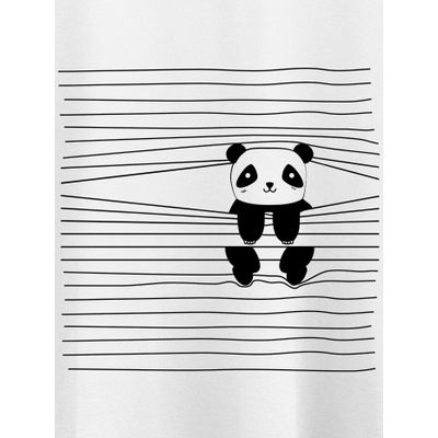 Peeping Panda Printed T-shirt for Men Shop Mens T Shirts Online