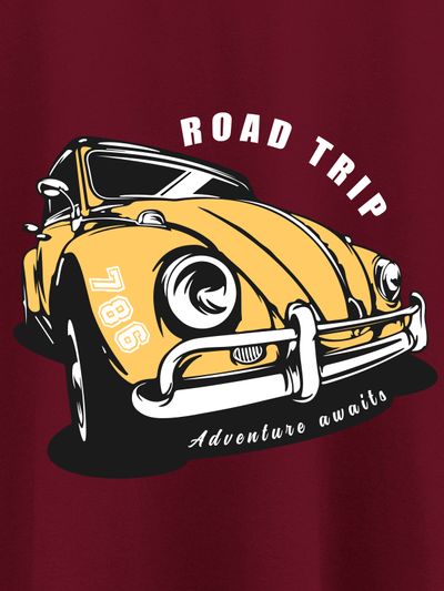 Road Trip Half Sleeve T-shirt for Men Road Trip Half Sleeve T-shirt for Men