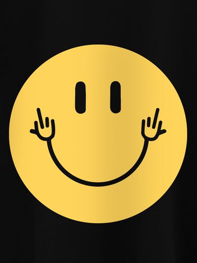 Smiley Half Sleeve Mens Summer T Shirts