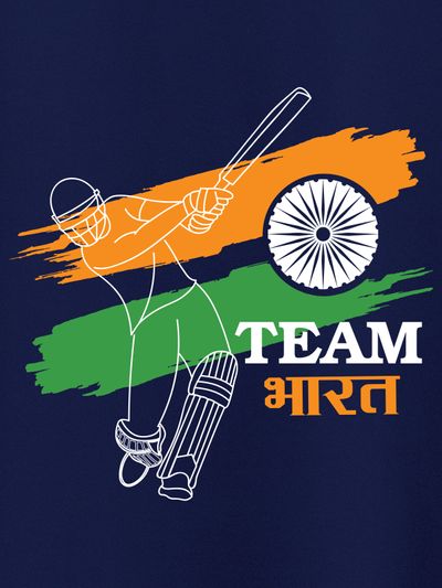 Team Bharat Half Sleeve T-shirt for Men Team Bharat Half Sleeve T-shirt for Men