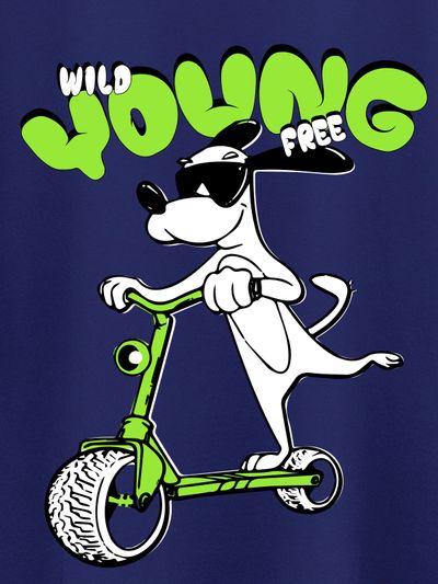Wild Young Free Half Sleeve T-shirt for Men Wild Young Free Half Sleeve T-shirt for Men