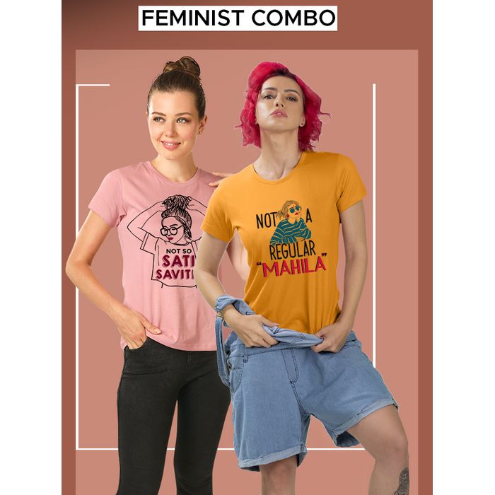 Sati savitri Mahila Combo T-shirt Pack 
