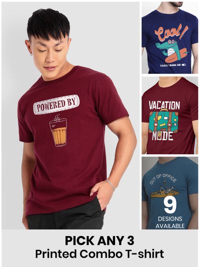 Shop stylish Printed T-Shirts for Men, 