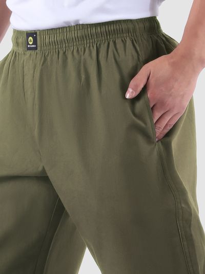 Army Green Regular-fit Pyjamas