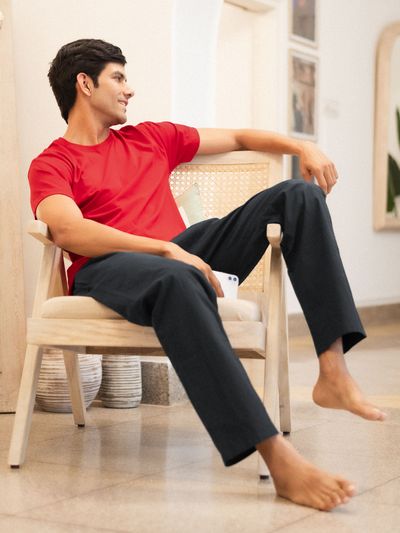 Dark Grey Regular-fit Pyjamas Dark Grey Regular-fit Pajamas