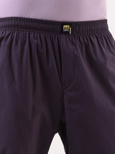 Dark Violet Regular-fit Pajamas