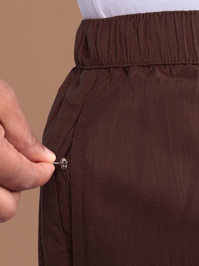 Chocolate Brown Loose-fit Pyjama Pants Chocolate Brown Loose-fit Pajamas