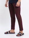 Maroon Regular-fit Pajamas