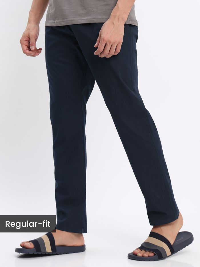 Blue pajama pants - Regular-fit