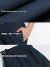 Navy Blue Regular-fit Pajamas