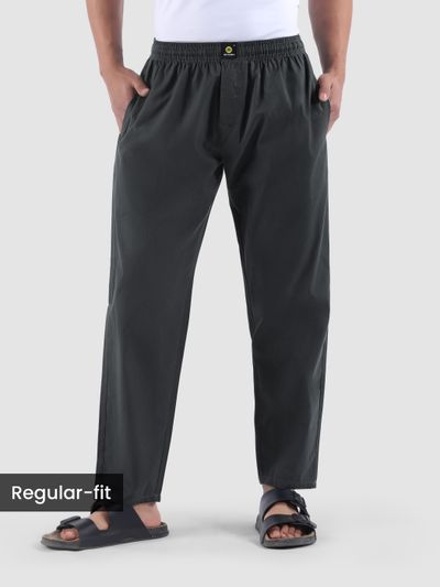 Dark Grey Regular-fit Pyjamas Mens pajama pants gray - Regular-fit