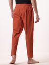 Rust Orange Regular-fit Pajamas