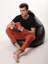 Rust Orange Regular-fit Pajamas