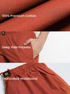 Rust Orange Regular-fit Pajamas