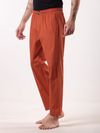 Rust Orange Regular-fit Pajamas