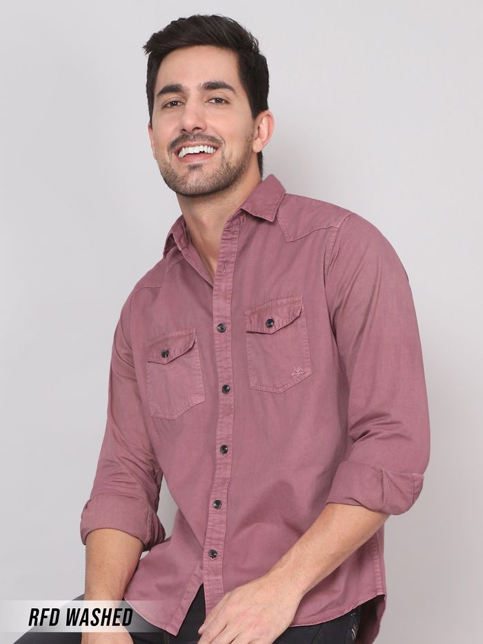 Buy Pink Punch RFD Cotton Shirt for Men Online in India Beyoung