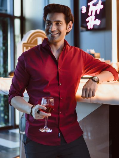 Rustic Burgundy - Formal Shirts For Men mens shirts online,